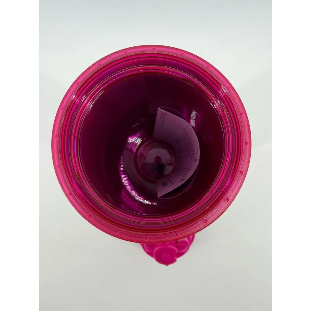 Starbucks‎ Travel Tumbler Unisex 16oz Hot Pink Geometric Textured Reusable Mug